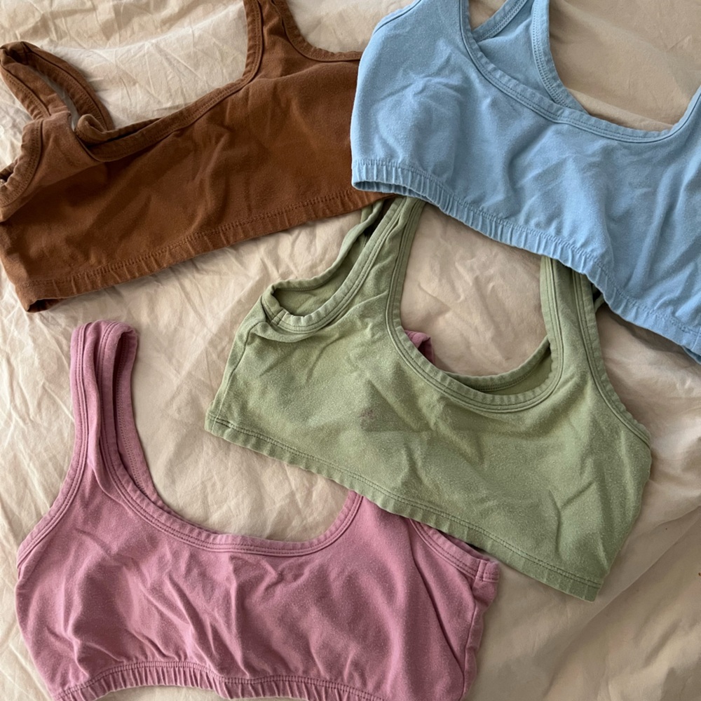 Arq Set of Four wide strap bras